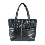 Solid Puffer Tote Shoulder Bag - Madeline Love - Flyclothing LLC