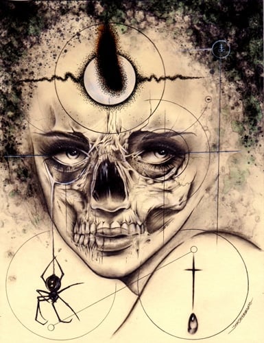 Black Market Art Company Black Stain Print