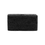 Studded Bling Rectangle Evening Clutch Crossbody Bag - Madeline Love - Flyclothing LLC