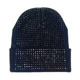 Studded Solid Knit Beanie Hat - Madeline Love - Flyclothing LLC