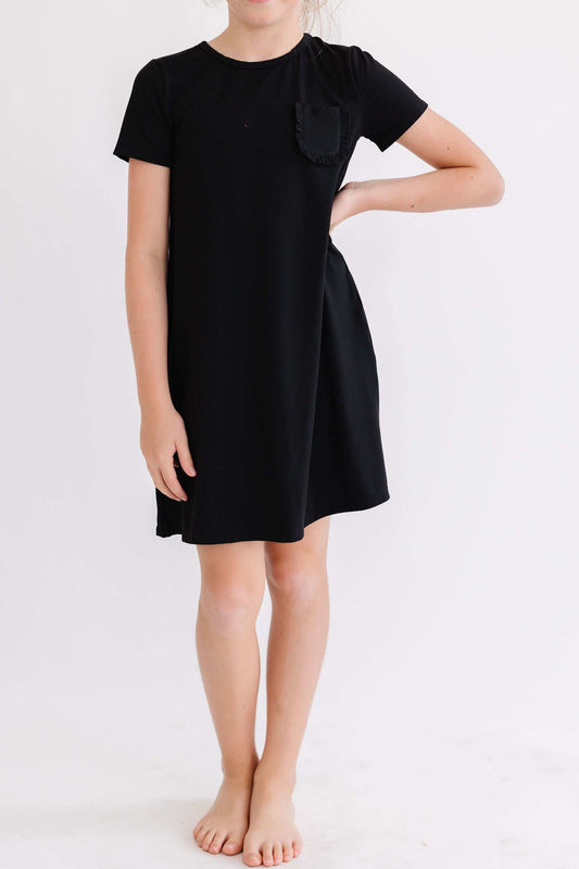 Black T-Shirt Dress - Mila & Rose ® - Flyclothing LLC