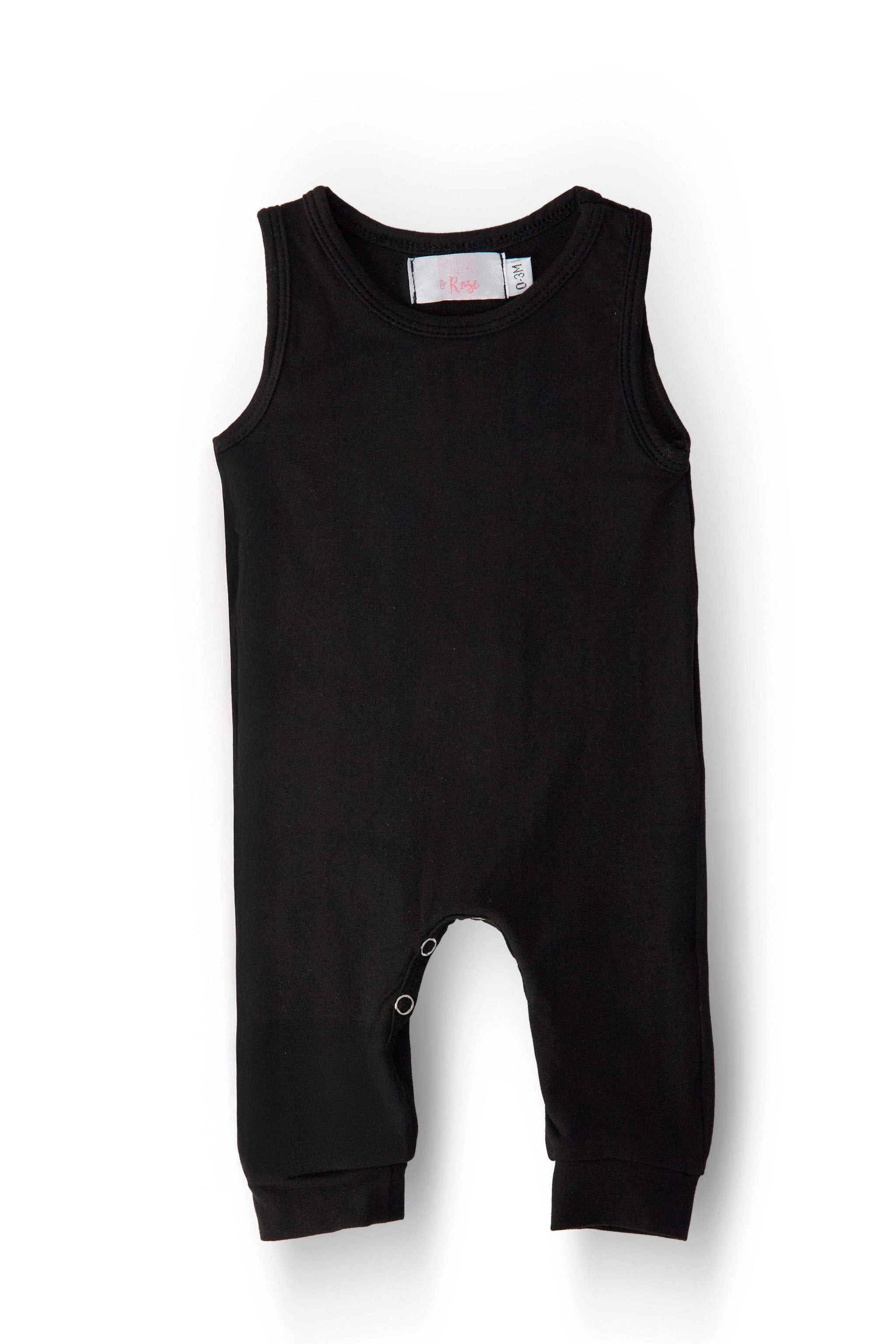 Black Tank One-Piece Jogger - Mila & Rose ® - Flyclothing LLC