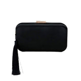Tassel Pointed Solid Clutch Crossbody Bag - Madeline Love - Flyclothing LLC