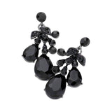 Teardrop Stone Cluster Dangle Evening Earrings - Madeline Love - Flyclothing LLC