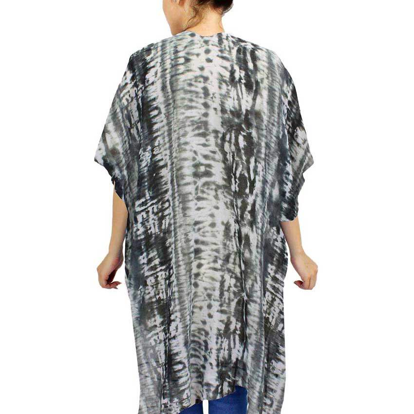 Tie Dye Cover Up Kimono Poncho - Madeline Love - Flyclothing LLC