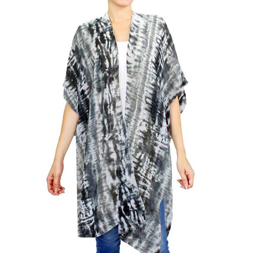 Tie Dye Cover Up Kimono Poncho - Madeline Love - Flyclothing LLC