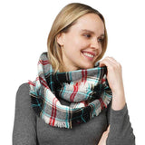 Trendy Plaid Check Patterned Infinity Scarf - Madeline Love - Flyclothing LLC