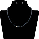 Triple Rhinestone Ring Pointed Pearl Necklace - Madeline Love - Flyclothing LLC
