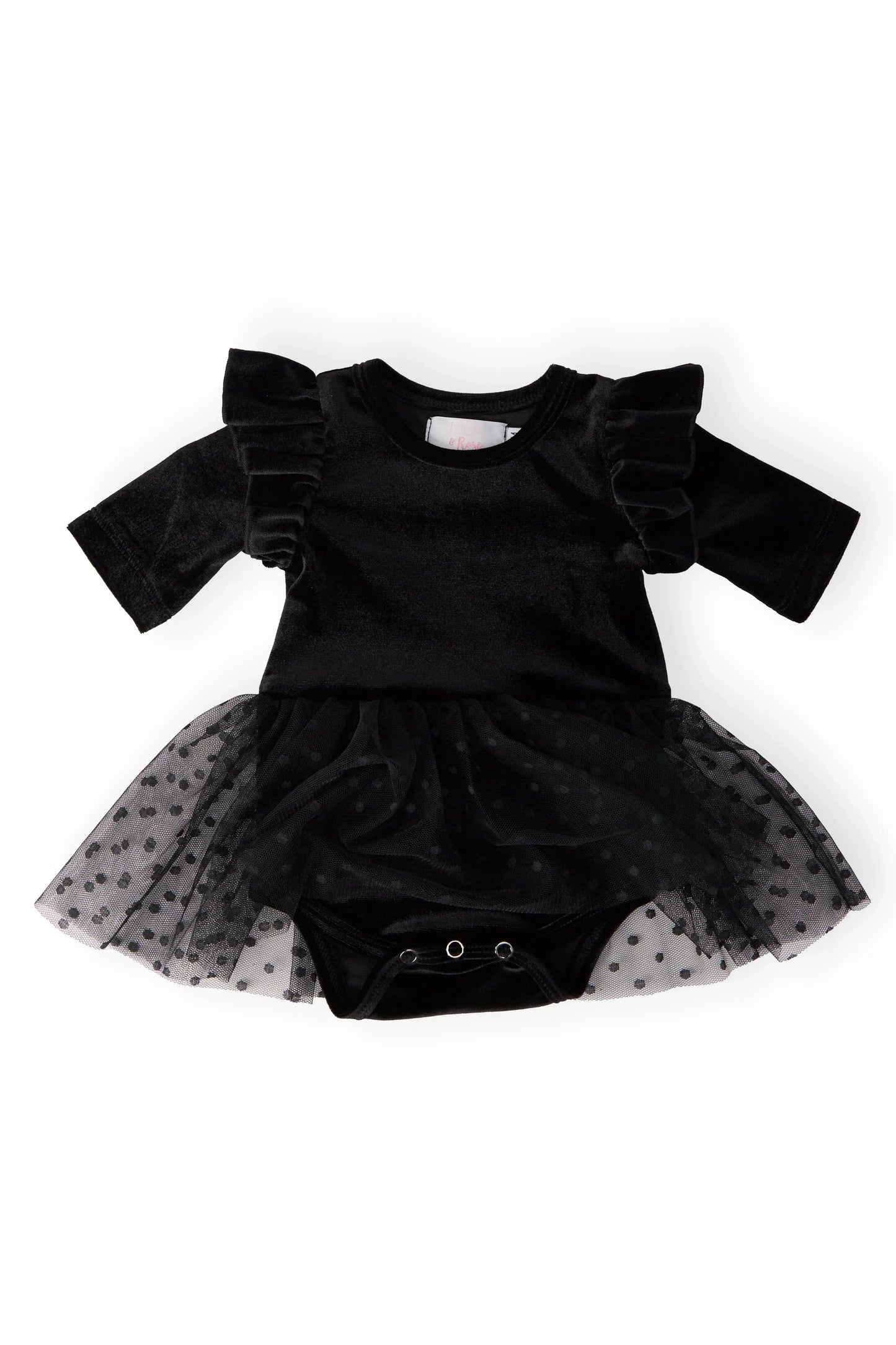 Black Velvet Tutu Bodysuit - Mila & Rose ® - Flyclothing LLC