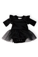 Black Velvet Tutu Bodysuit - Mila & Rose ® - Flyclothing LLC