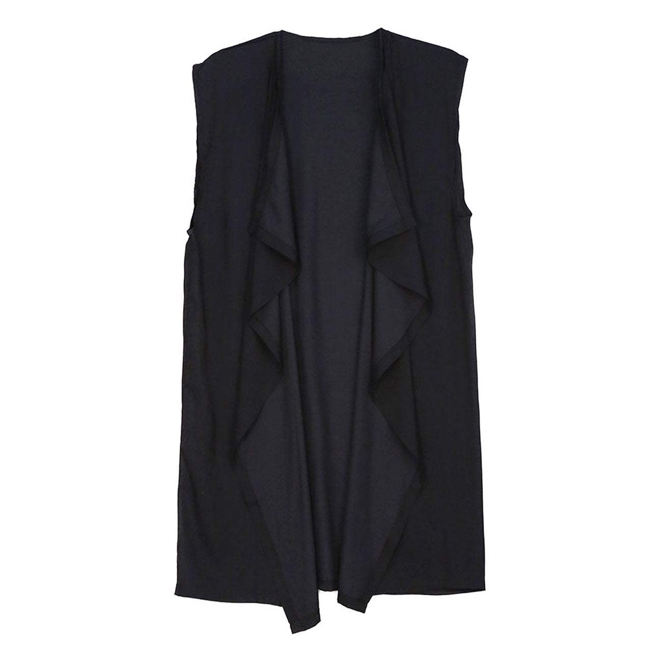 Waterfall Lapel Satin Vest - Madeline Love - Flyclothing LLC