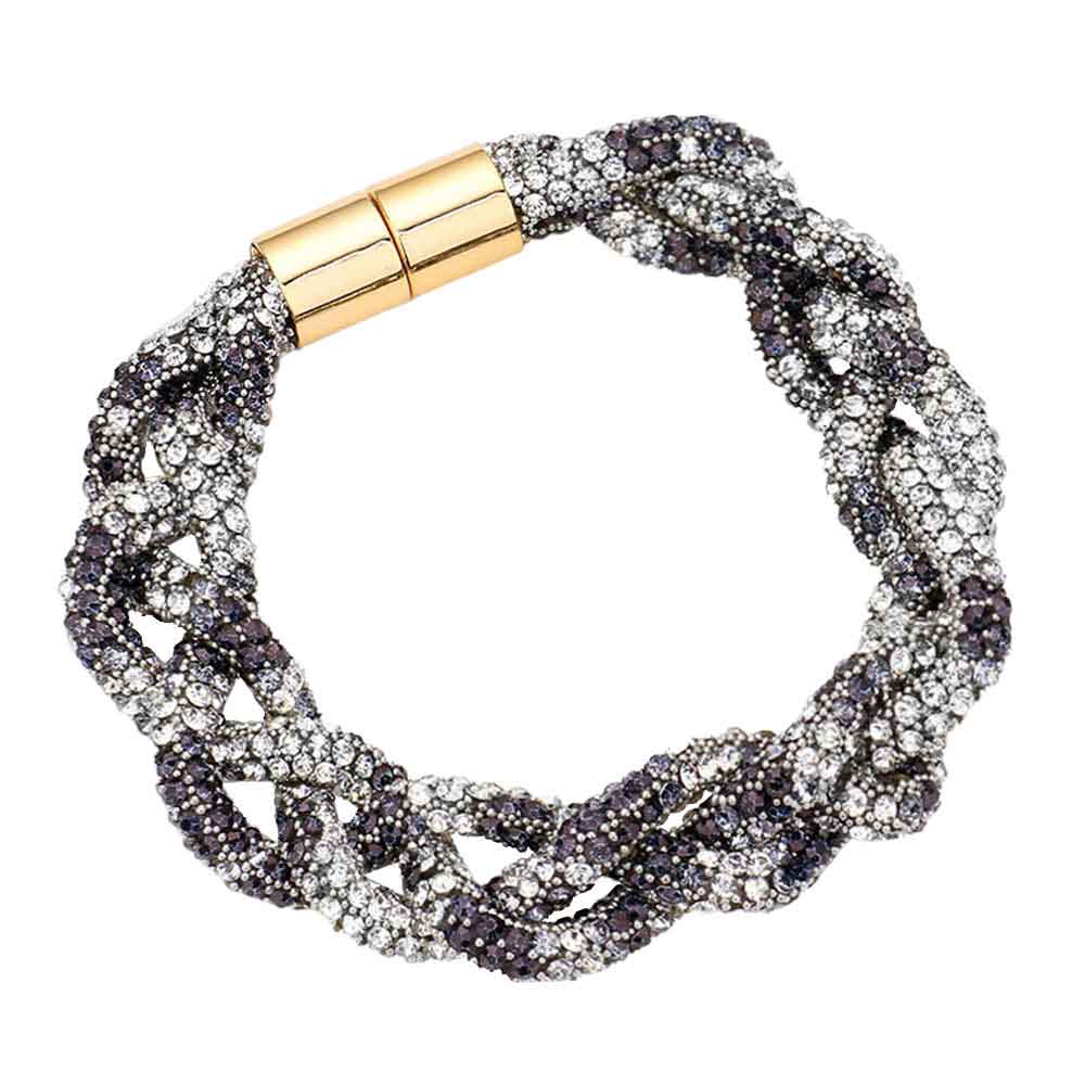 Bling Braided Magnetic Bracelet - Madeline Love - Flyclothing LLC