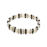 Metal Ball Faceted Beaded Stretch Bracelet - Madeline Love - Flyclothing LLC