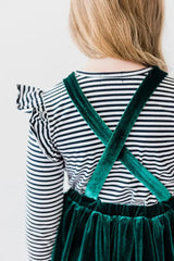 Black & White Stripe L/S Ruffle Tee - Mila & Rose ® - Flyclothing LLC
