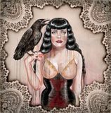 Black Market Art Company Black Widow Print