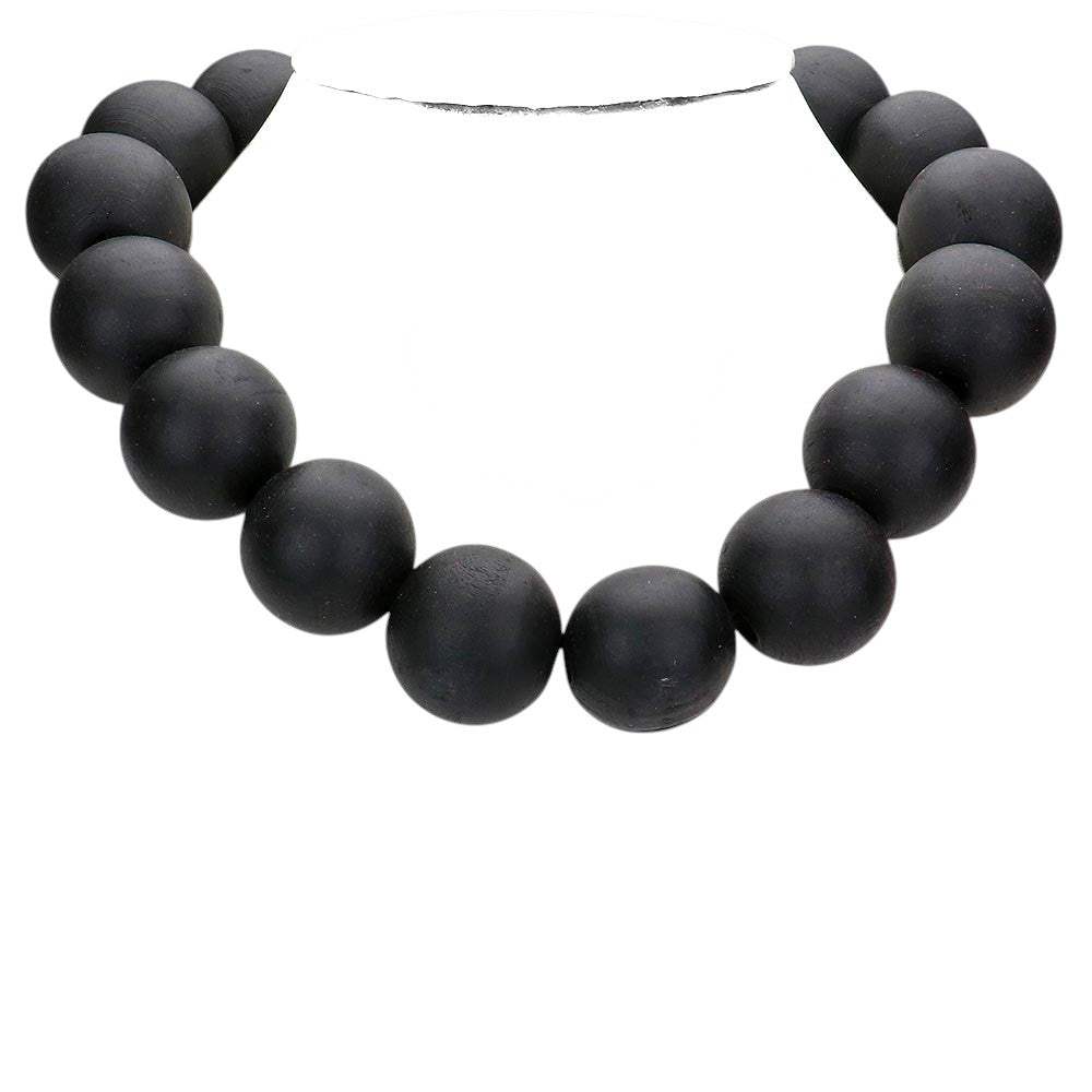 Wood Ball Necklace - Madeline Love - Flyclothing LLC