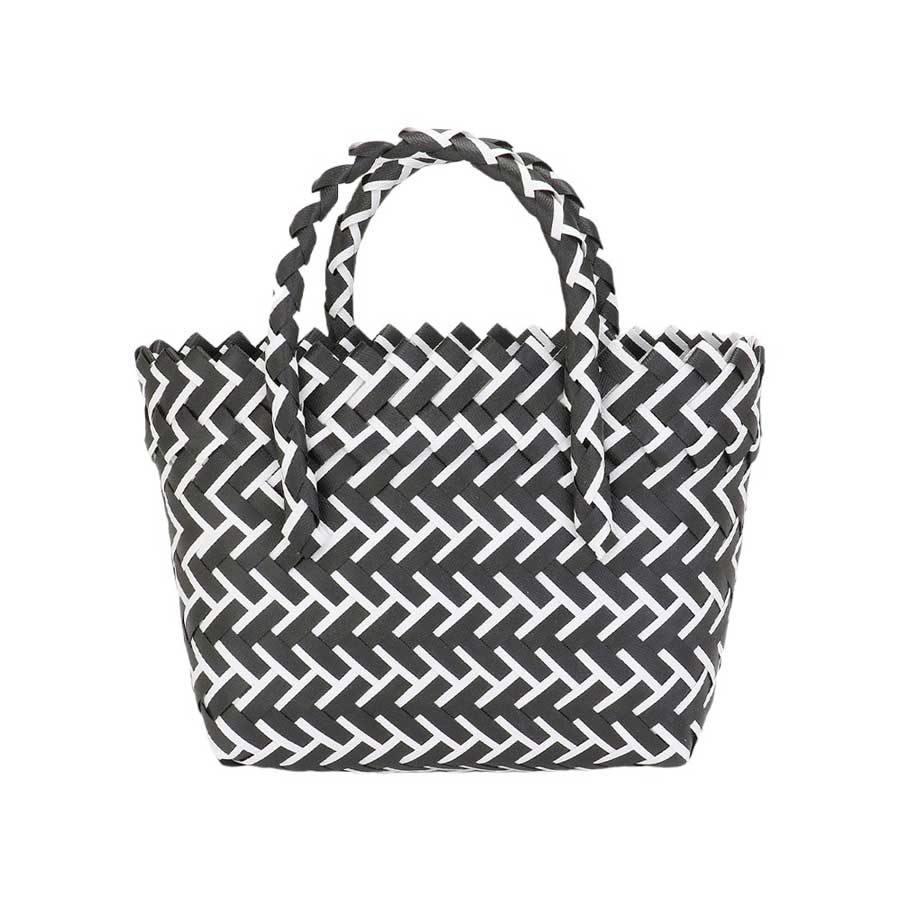 Woven Basket Mini Micro Tote Bag - Madeline Love - Flyclothing LLC
