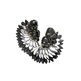 Felt Back Stone Embellished Boho Fringe Earrings - Madeline Love - Flyclothing LLC