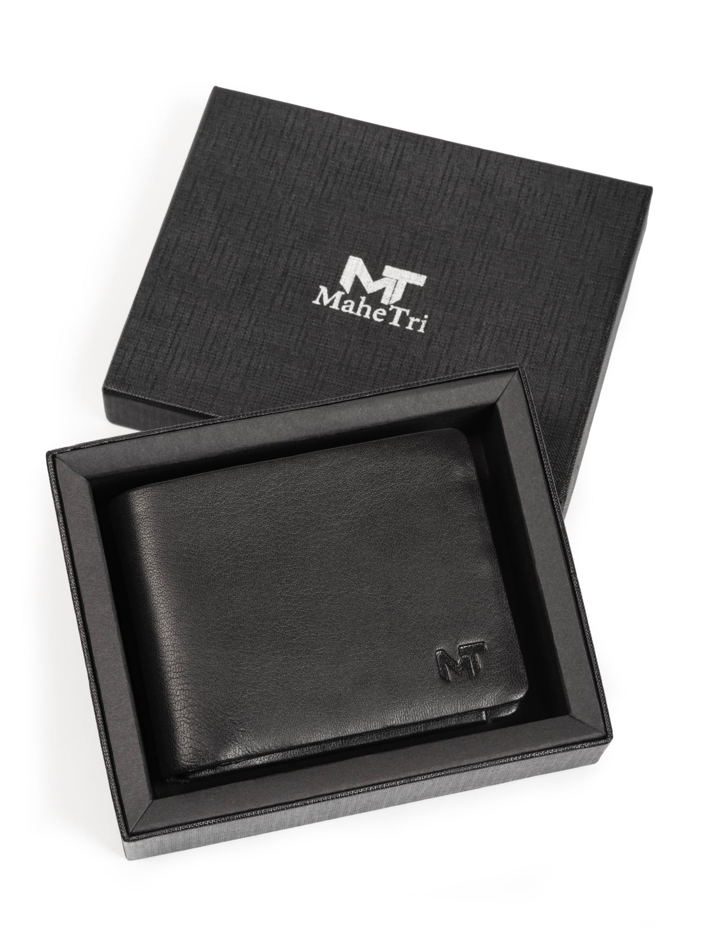 Black Duke Bifold Wallet - Classy Leather Bags - Flyclothing LLC