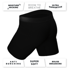 The Black Tie Wedding | Long Leg Ball Hammock® Pouch Boxers With Fly 3 Pack - Shinesty