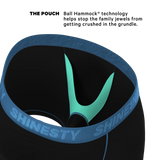 The Black Hole | Black and Blue Ball Hammock® Pouch Underwear - Shinesty - Flyclothing LLC