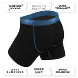 The Black Hole | Black and Blue Ball Hammock® Pouch Underwear - Shinesty - Flyclothing LLC