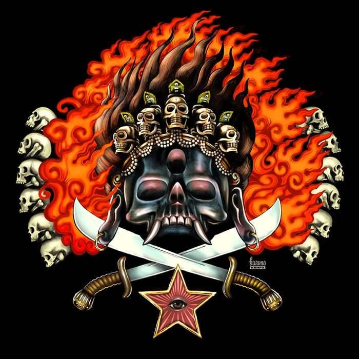 Black Market Art Company Black Skull Print - Black Market Art Company - Flyclothing LLC