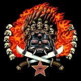 Black Market Art Company Black Skull Print