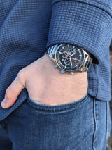 Black Sport Chronograph - The Beyond Boring Watch Company - Flyclothing LLC