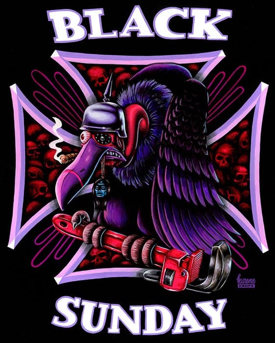 Black Market Art Company Black Sunday Print