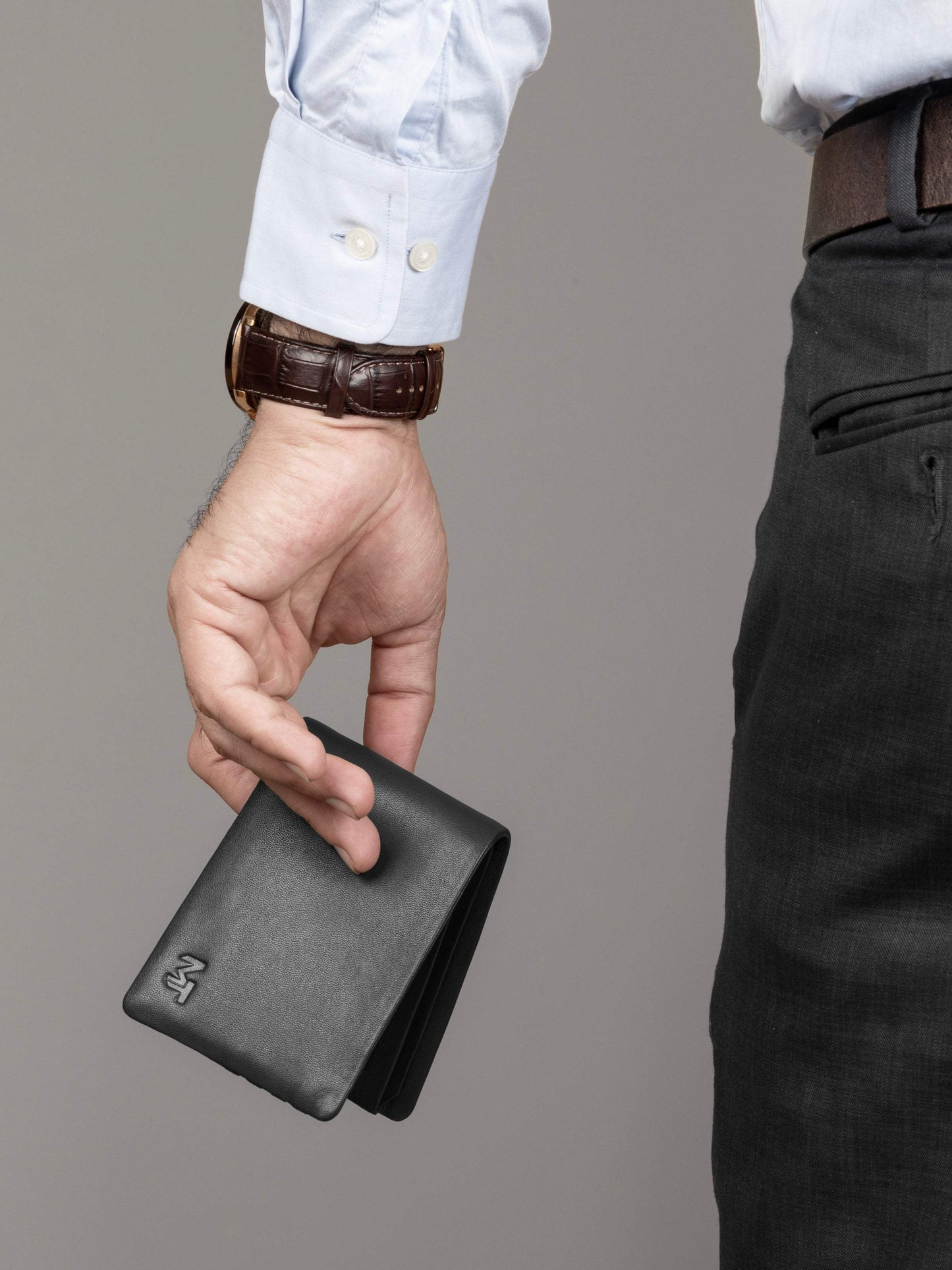 Black Duke Bifold Wallet - Classy Leather Bags - Flyclothing LLC
