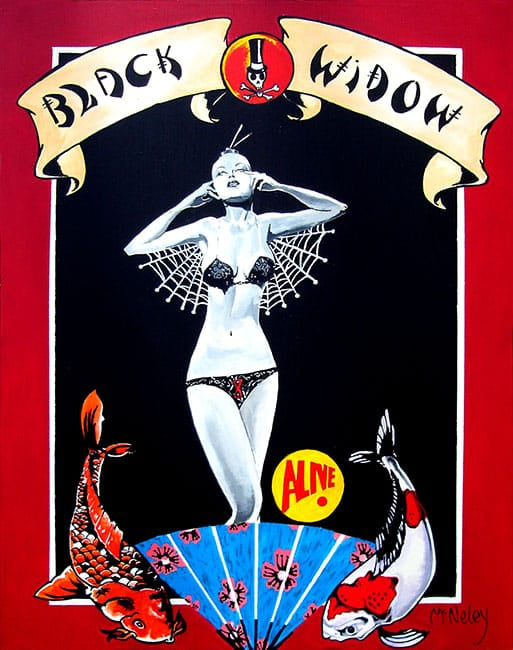 Black Market Art Company Mcbiff& Black Widow Print