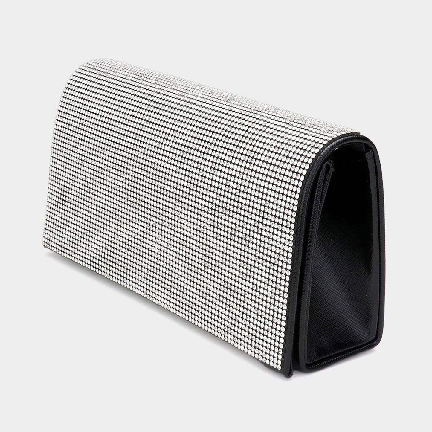 Bling Solid Evening Clutch Crossbody Bag - Madeline Love - Flyclothing LLC