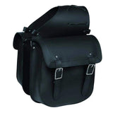 Black - Leather Saddler Bag - Unik Just for Bikers - Flyclothing LLC