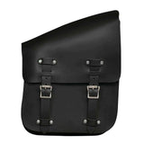 Black - Right Side Leather Swing Arm Bag - Unik Just for Bikers - Flyclothing LLC