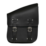Black - Right Side Leather Swing Arm Bag