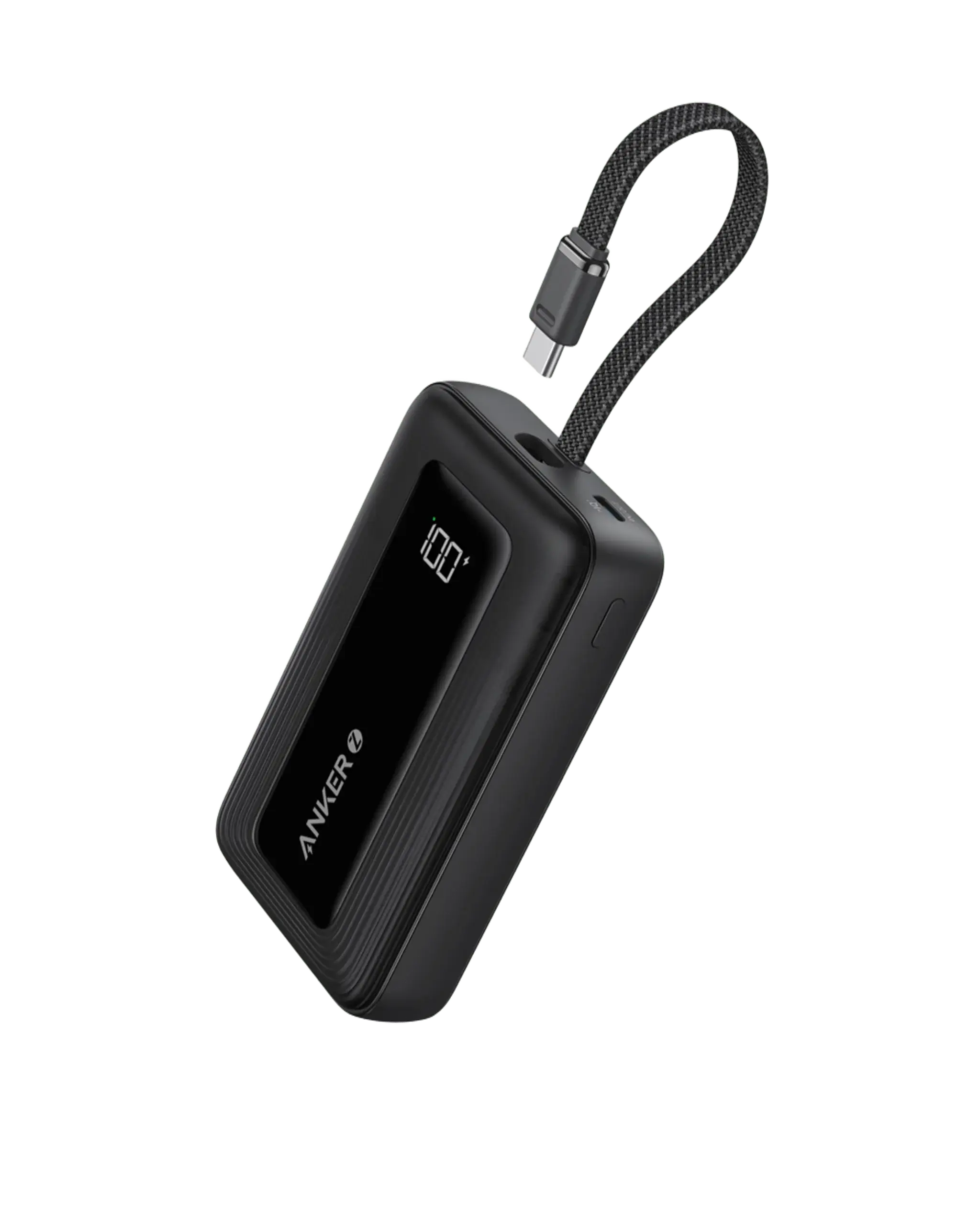Anker Zolo Power Bank (10K, 30W) with a 5.4-inch (13.7 cm) built-in USB-C cable. - Anker - Flyclothing LLC