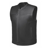 Commando - Men's SOA Style Club Leather Motorcycle Vest - Unik Just for Bikers - Flyclothing LLC