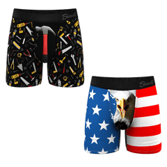 The Best Dad Pack | Ball Hammock® Pouch Boxer Briefs with Fly 5 Pack - Shinesty