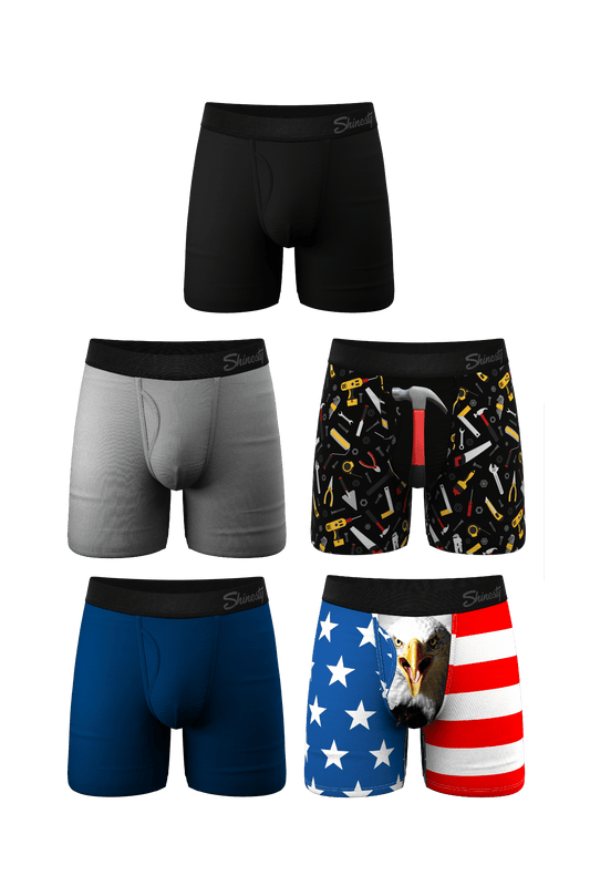 The Best Dad Pack | Ball Hammock® Pouch Boxer Briefs with Fly 5 Pack - Shinesty