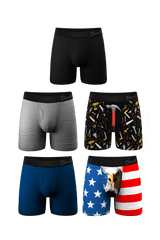 The Best Dad Pack | Ball Hammock® Pouch Boxer Briefs with Fly 5 Pack - Shinesty