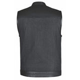 Hybrid black - Mens Hybrid Club Vest - Unik Just for Bikers - Flyclothing LLC