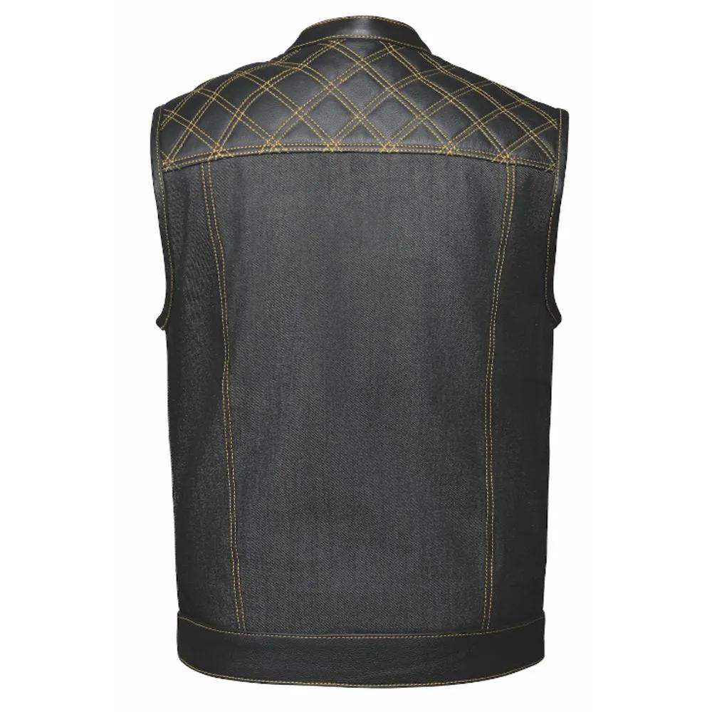 Yellowjacket - Mens Hybrid Club Vest - Unik Just for Bikers - Flyclothing LLC