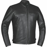 Black Iron - Men's Motorcycle Leather Jacket - Unik Just for Bikers - Flyclothing LLC