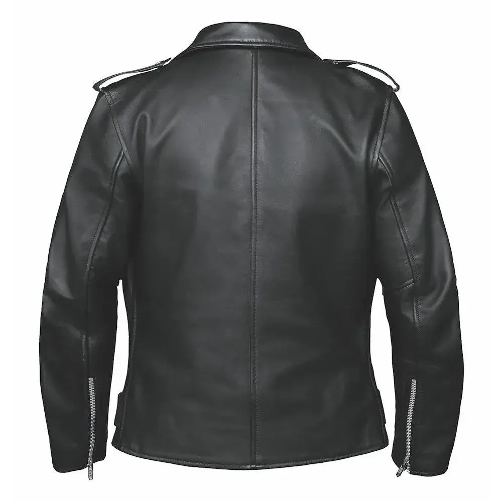 Lola - Women's Premium Leather Motorcycle Jacket - Unik Just for Bikers - Flyclothing LLC