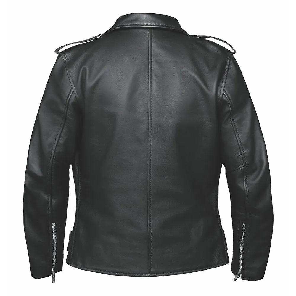 Lola - Ladies Premium Leather Jacket - Unik Just for Bikers - Flyclothing LLC