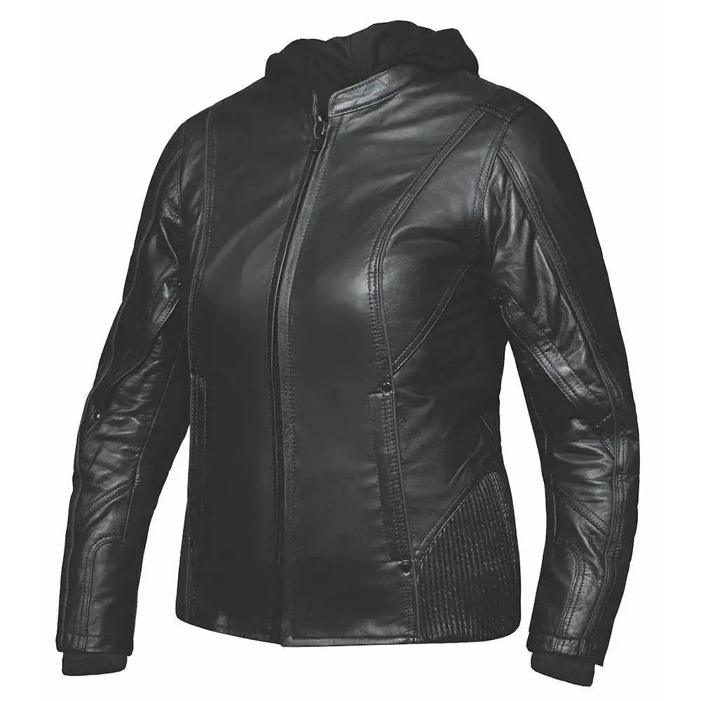 Gaga - Ultra Women's Leather Motorcycle Jacket - Unik Just for Bikers - Flyclothing LLC
