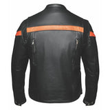 Blaze - Men's Premium Leather Motorcycle Jacket - Unik Just for Bikers - Flyclothing LLC