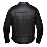 Grizzly - Men's Ultra Leather Motorcycle Jacket - Unik Just for Bikers - Flyclothing LLC