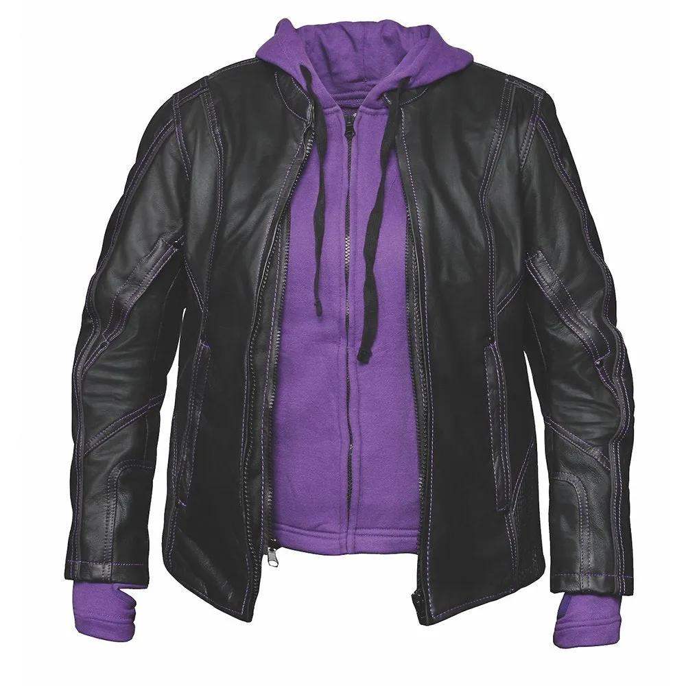 Debbie - Ultra Women's Leather Motorcycle Jacket - Unik Just for Bikers - Flyclothing LLC